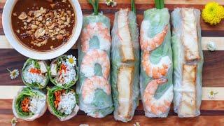 Fresh Spring Rolls: Fried Tofu & Shrimp-Pork Version