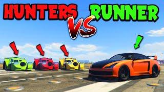 3 Vigilantes vs Elegy RH8! | GTA 5 Manhunt