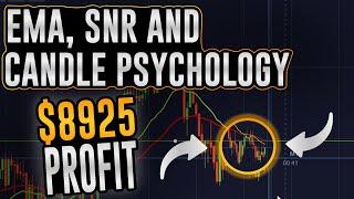 How I Made $100 to $8,925 Using EMA, SNR & Candle Psychology | Pocket Option Binary Trading Strategy