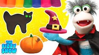 Fizzy & Phoebe Make DIY Halloween Play Doh Decoration | The Fizzy Show Videos