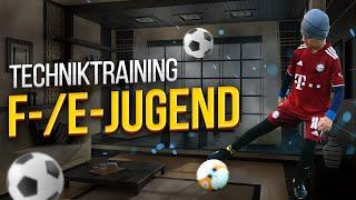 Techniktraining zuhause F Jugend und E Jugend