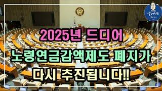 [중요!!] 2025년 드디어 노령연금감액제도 폐지가 다시 추진됩니다!! /기초연금 계산방법,기초연금 수급대상, 노령연금 수급자격