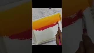 Easy acrylic landscape painting/landscape acrylic painting for beginners #art #artshorts #artist