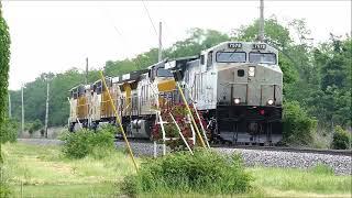 CSX's new MCA equipped AC test with Union Pacific and NS 9548!