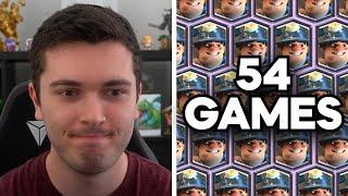 I played Miner decks for 54 games straight