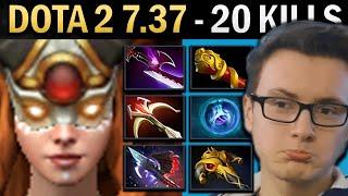 Lina Gameplay Miracle with 20 Kills and Silveredge - Dota 2 7.37