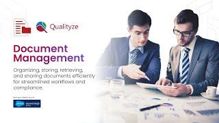 Qualityze Document Management System - Best Cloud Based Software Create, Manage and Review Documents