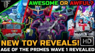 New Transformers Age Of The Primes Wave 1 All Toys Showcase & Reveals! Awesome or Awful? - TF News