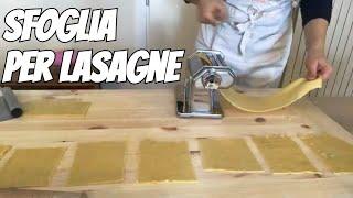 Sfoglia per lasagne FATTA IN CASA: ricetta facile e deliziosa!