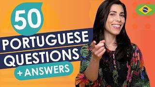 Easy Conversation Practice in Portuguese  50 Common Questions & Answers