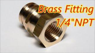 Brass Fitting by Smallcnclathes. Finished video at. https://youtu.be/ASB2SuWFaGA