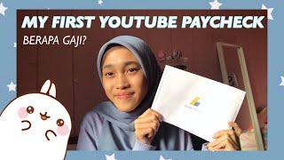 MY FIRST YOUTUBE PAYCHECK!!  GAJI PERTAMA 