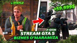 #STREAM GTA 5 MAJESTIC RP - O'ZBEKCHA BIZNES O'MARAMIZ AVAMEO | #STAYLz UzB | Jonli Efir |