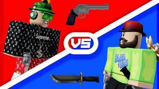 Blox4Fun SimasGamer and SgDad Best Ever Duel in Roblox Murderers VS Sheriffs Duels