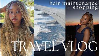 TRAVEL VLOG | hair appointment, shopping, day in the life | Aatifah Jarrett