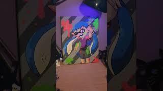 black light splatoon painting! #splatoon3