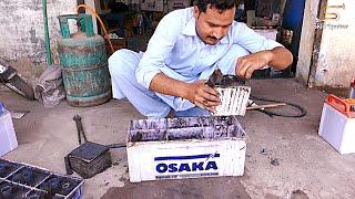 Amazing Restoration Technique of an Old Dead lead Acid Battery, Learn to Repair 12 Volts Battery