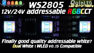 QuinLEDws2805 dual white addressable LED strip review