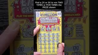 £1 MILLION CASH SPECTACULAR Scratch Card