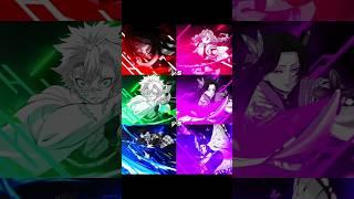 Obanai & Mitsuri vs Sanemi & Kanae vs Giyuu & Shinobu | Couples Battle #shorts #demonslayer