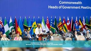 CHOGM2024 Opening Ceremony | Remarks by President Kagame | Apia, 25 October 2024