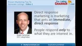 How to use real estate postcard marketing to find more seller leads and get more listings Video 1