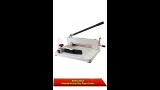ROYALTECH Manual Heavy Duty Paper Cutter _ Demo/Tutorial