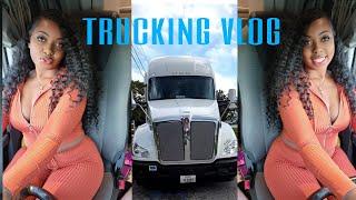 Female Truck Driver Gets Stuck in the Fuel Island| A Day in the Life