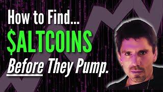 How to Find Altcoins BEFORE They Pump  ||  Day Trading 