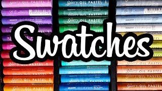 OIL PASTELS SWATCHES ► Mungyo Gallery Artists Set of 48 Oil Pastel Review