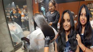 আজ মা ‍️‍‍মেয়ে মিলে পূজোর Hair ️Cutting করে এলাম # Bangla Vlog