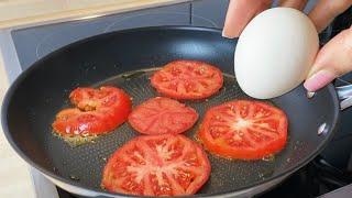 Hast Du 1 Tomate und 3 Eier? Das leckerste Frühstück in 5 Minuten! Preiswertes und einfaches Rezept