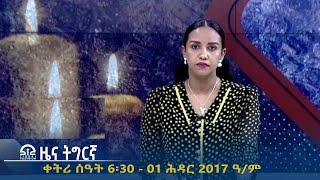 ዜና ትግርኛ - ቀትሪ ሰዓት 6፡30 -01 ሕዳር  2017 ዓ/ም | #Tigrai_Television | #ቴሌቪዥን_ትግራይ |