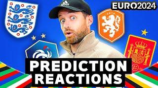 REACTING TO MY EURO 2024 PREDICTIONS!