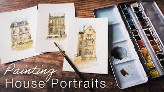 Watercolour and Pen | Painting House Portraits