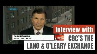 Interview with CBC’s The Lang & O’Leary Exchange