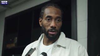 Kawhi Leonard about Spurs fans booing in tonight's game and the Coach Pop requested to stop booing