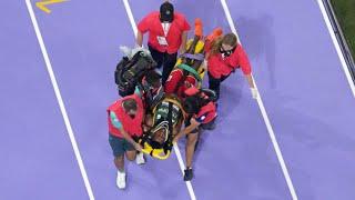 Lamecha Girma unconscious injury after fall on Men's 3000m Steeplechase Final Olympic