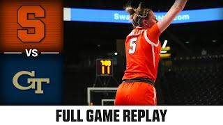 Syracuse vs. Georgia Tech Full Game Replay | 2024-25 ACC Women's Basketball