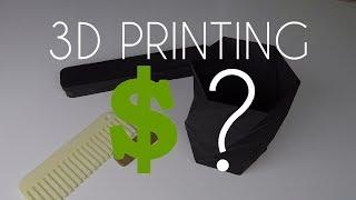 How much does 3D printing cost?