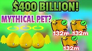 SPENDING 400 BILLION FANTASY COINS!! CAN WE GET A MYTHICAL PET!? Roblox Pet Simulator X