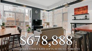 $678,888 - 8 Wellesley Street East Lofts, Suite 311, Toronto