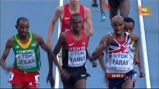 Final 10.000 Campeonato Mundial de Atletismo 2013 Moscú - Mo Farah - Ibrahim Jeilan - Paul Tanui