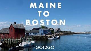 MAINE TO BOSTON: Motorcycle ROAD TRIP along the SCENIC COAST