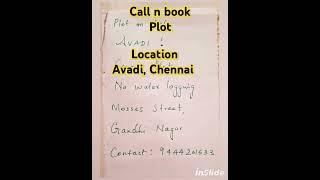 Avadi Plot Sale #buyland #avadi #cornerplot #property #realestate #chennai #avadiplots #plotforsale