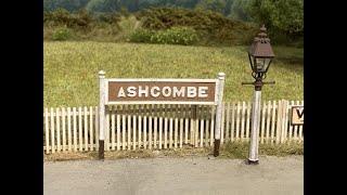 Postcard from Ashcombe (1) ...approaching the station from the west...