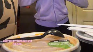 Long Jinya Ramen Mukbang: Being Sick on my Birthday