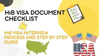 H1b visa stamping and interview required documents checklist and stamping process