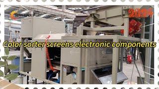 Color sorter screens electronic components#sorts #colorsorting