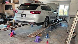 Buick Regal. Рихтовка переднего подрамника. Экономим клиенту деньги)